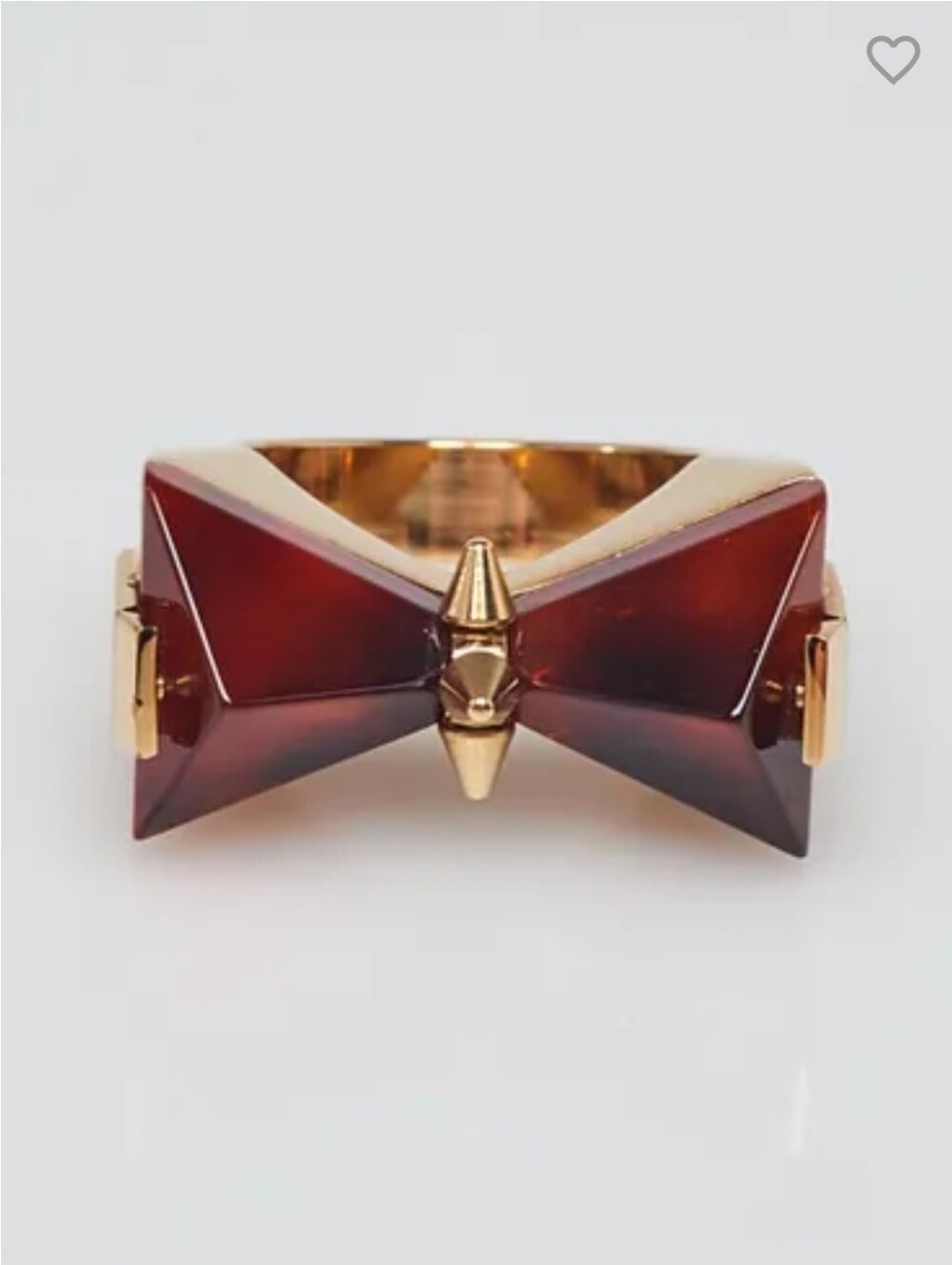 Louis Vuitton "Spike Bow"  Tortoise Shell Resin and gold-tone Size 7.5